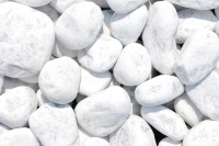 Marmorzierkiesel Carrara - Weiß Trocken